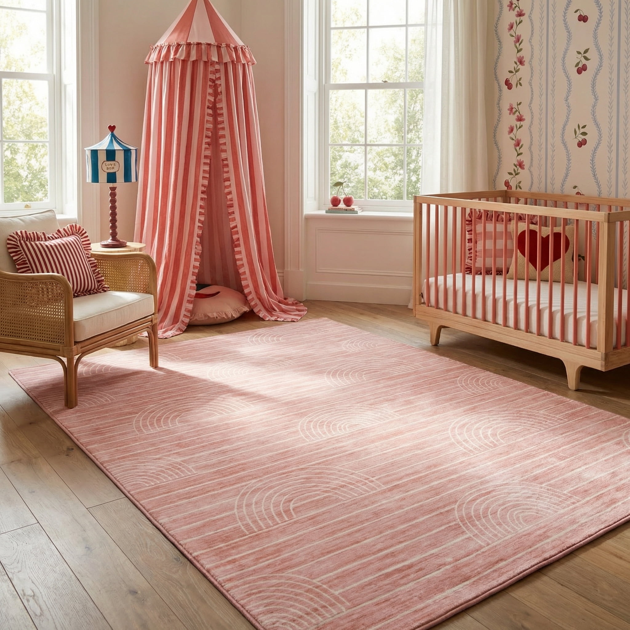 Rug Branch Kids Rainbow Soft Playmat Indoor Area Rug