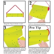 W4W Giant Sticky Fly Trap Roll - MAX Strength - Outdoor/Indoor - Non Toxic - for Flies and Other Bugs