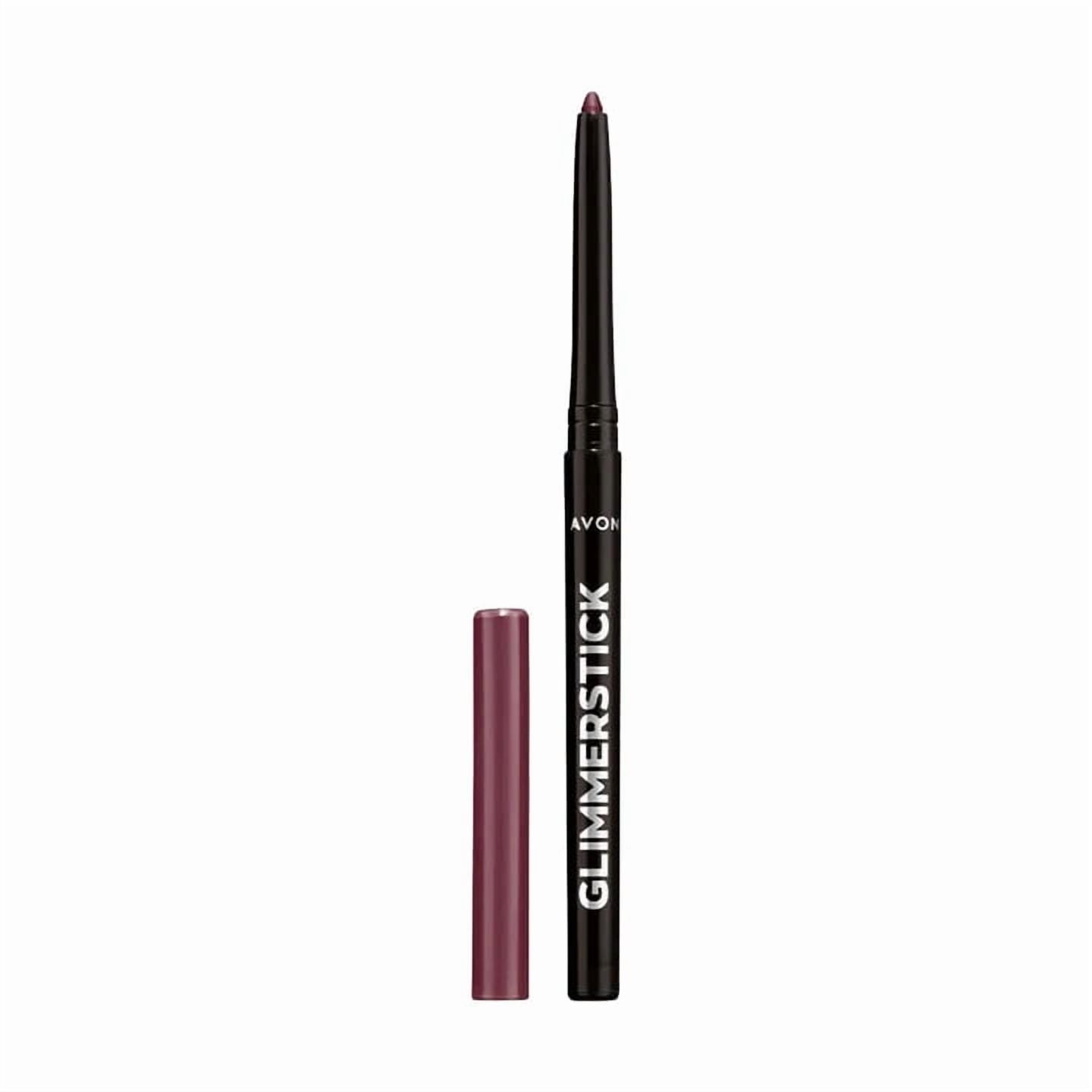 Avon Ultra Colour Glimmerstick Retractable Eyeliner, Majestic Plum, Waterproof & Smudge-Proof Glide-On Eye Makeup, SET OF 4, 0.01 oz / 0.28 g Each