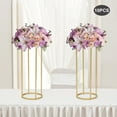 thumbnail image 4 of 10PCs Gold Wedding Centerpieces for Table, Metal Geometric Floor Vases Flower Stand for Weddings Party Events Decoration, 4 of 7
