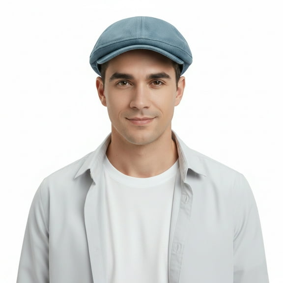 Dolce & Gabbana Navy Blue  Modern Flat Cap for Mens