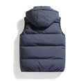 thumbnail image 4 of Rrunsv Mens Vests Outerwear Mens Winter Coats Trench Parkas Winter Casual Solid Windbreaker Overcoat Navy,XXL, 4 of 4
