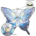 thumbnail image 6 of GEX 2022 Style 55" Emperor Large Butterfly Kite for Kids and Adults Easy to Fly Beginners Single Line String with Tail for Beach Trip Park Outdoor Activities Blue, 6 of 6