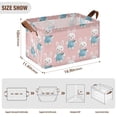 thumbnail image 5 of Rectangle Storage Basket with Handles Cute Bunny Collapsible Storage Bin Large Storage Bins Decorative for Clothes Toys Bedroom, 5 of 8
