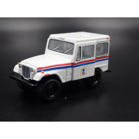 Open Box 1971 71 JEEP DJ5 USPS US MAIL POSTAL CARRIER WHITE 1/64 SCALE DIECAST MODEL CAR