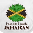 thumbnail image 4 of Inktastic I'm So Cute, I Must Be Jamaican Jamaica Flag Sunflower Boys or Girls Baby Bib, 4 of 4
