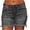 Gray, variant on Giftesty Saving Clearance 2024, Shorts for Women Women Fashion Solid Shorts Pokets Hole Casual Zipper Fringe Jeans Pants
