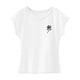 thumbnail image 1 of Camiseta de verano suave con cuello redondo para mujer, para viajes de vacaciones en la oficina, mochilero S, 1 of 7