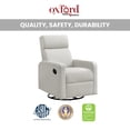 thumbnail image 6 of Oxford Baby Layton Upholstered Glider Recliner Rocking Chair 360° Swivel for Nursery and Living Room – Oatmeal​, 6 of 7