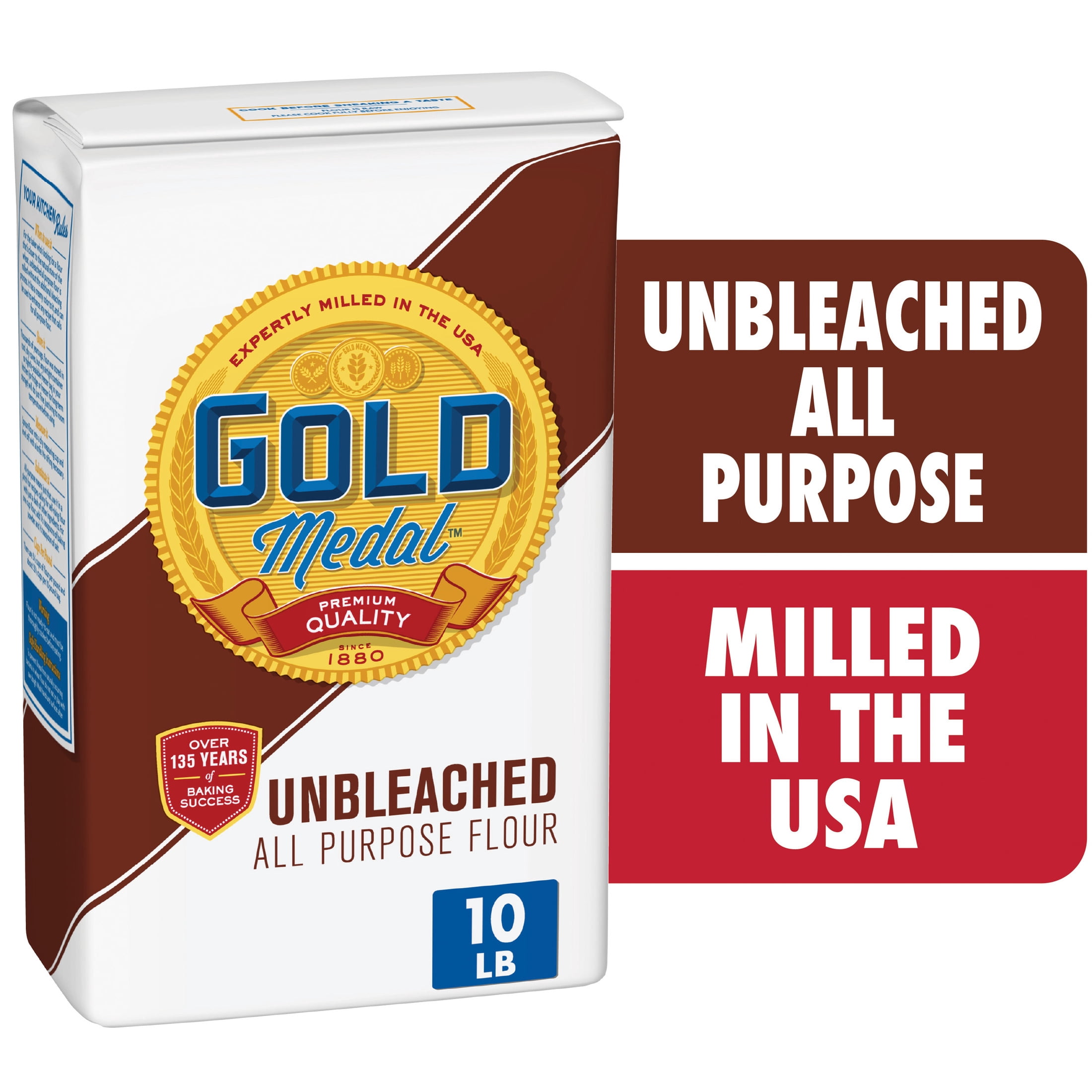 (4 pack) Gold Medal Unbleached All Purpose Flour, 10 lb Bag
