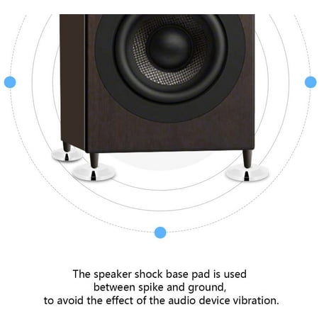 8 Pcs 25 X 4mm Universal Copper Speaker, Speaker Pads For Hardwood Floors