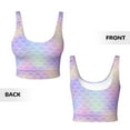 thumbnail image 4 of Yiaed Fish Scale1 Print Ladies Waistcoat Women Sports Vest Vest Sports Women Sports Top Yoga Vest for women-Medium, 4 of 8