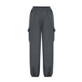 thumbnail image 6 of HXWCHs Women's Lined Cargo Sweatpants Loose Fit Athletic Joggers WITH Multiple Pockets for Casual Fall Outfits XL Grey, 6 of 6