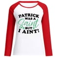 thumbnail image 4 of YWDJ Clover Crop Tops for Women Trendy Green Blouses St Patricks Day Pullover Tops Irish Themed Tee Tops Raglan Sleeves Patchwork Round Neck Top Round Neck Top/shirt, 4 of 4