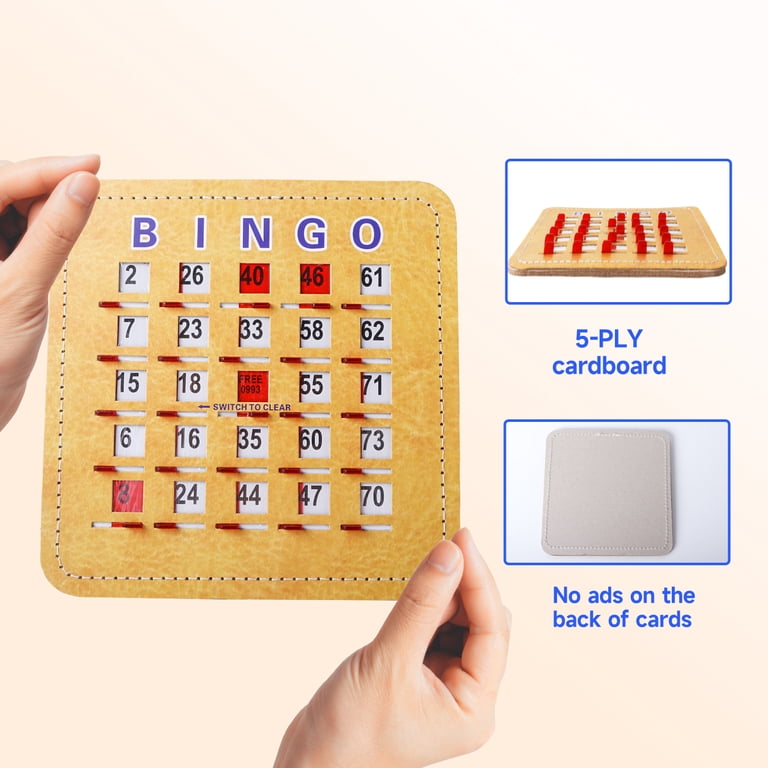 GSE Games & Sports Expert Shutter Bingo Cards, 10-Pack photo 4