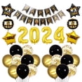 thumbnail image 4 of CSChome New Year Party Decorations New Year Balloons Set 32 Inch 2024 Golden Starburst Number Party Decorations, 4 of 6