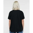 thumbnail image 3 of LAT B06938507 Women High-Low T-Shirt, Black - 2XL, 3 of 5