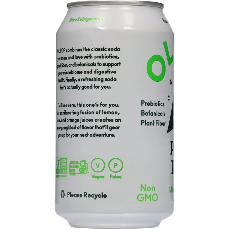 OLIPOP Prebiotic Soda, Ridge Rush, 12 fl oz, Refrigerated
