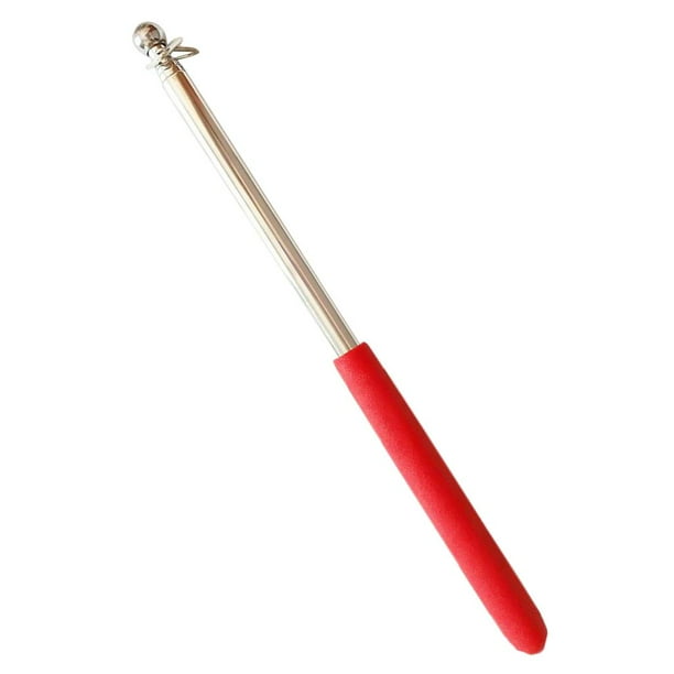 Asta de bandera extensible con guía telescópica para eventos. Funda para asta de bandera de 1 m. rojo