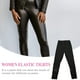 thumbnail image 2 of 1 UNID LEGGINGS DE CUERO PANTALONES ALTA PANTALONES DE LAS MUJERES MEDIAS ELÁSTICAS PANTALONES DE MODA, 2 of 6