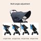 thumbnail image 2 of Universal Stroller Sun Shade (Black), Waterproof, Foldable, Adjustable, Stroller Sun Shade, Windproof, UV Resistant, 2 of 5