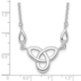 thumbnail image 2 of 925 Sterling Silver Fancy Lobster Closure Polished Celtic Knot With 1.5in Ext Necklace 16 Inch Pendant Necklace for Wome, 2 of 2