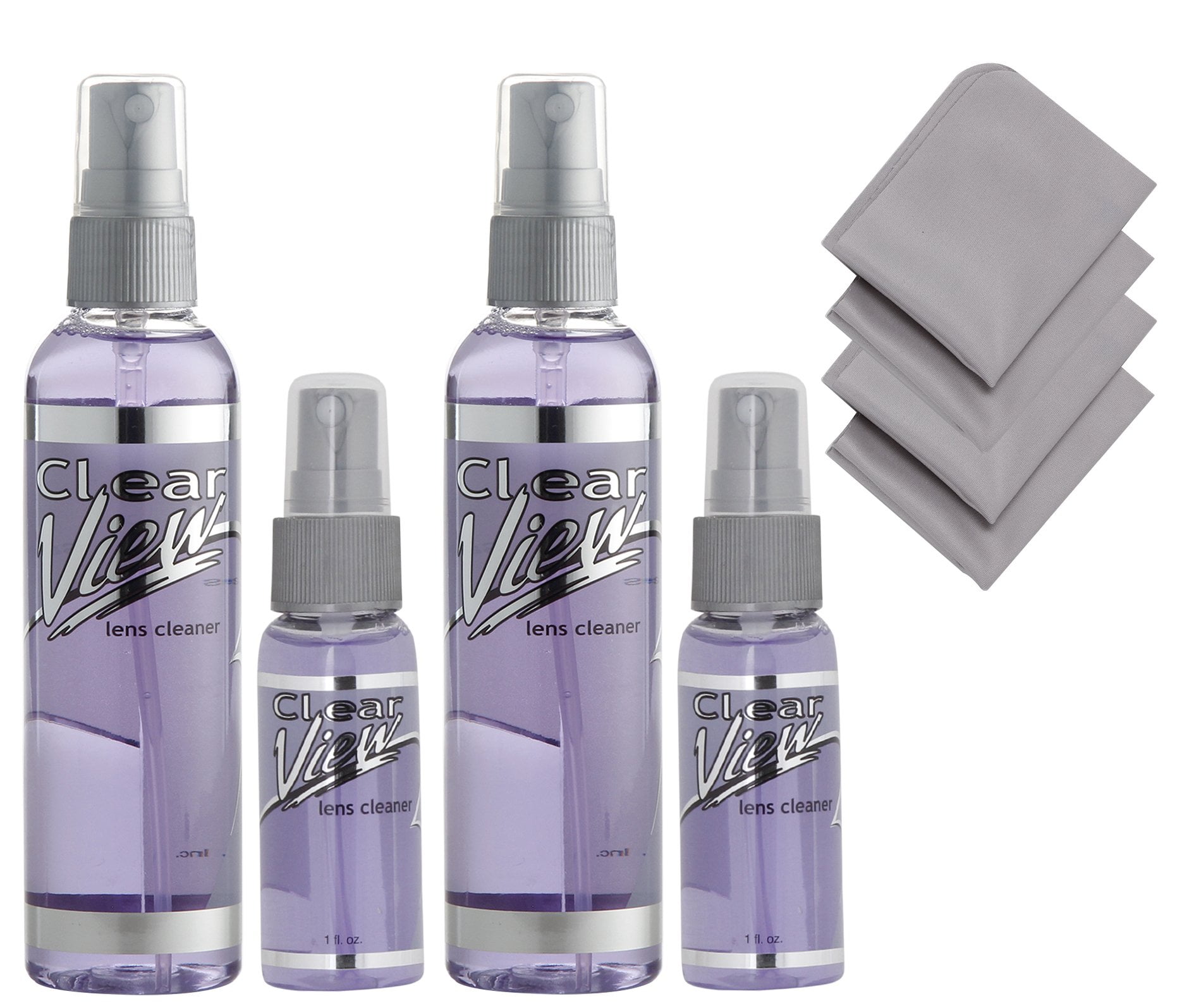 Eyeglass Lens Cleaner Spray Pack of 24oz & 21oz Clear View Glasses