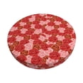 thumbnail image 6 of Uemuo Rose Flowers Pattern Round Bar Stool Seat Covers Washable Stool Cushion Slipcover Elastic Bar Chair Covers-13 inch, 6 of 7