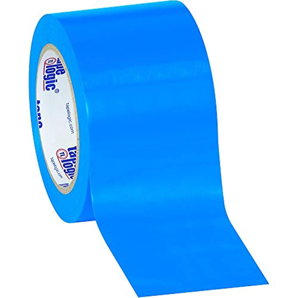 Tape Logic Blue Solid Vinyl Safety Tape 3" x 36 Yard Roll (3 Pack)