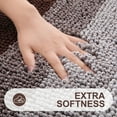 thumbnail image 3 of Smiry Luxury Chenille Bathroom Rugs, Shaggy Absorbent Bath Rugs, Non-Slip Bath Mats for Bathroom, 20x32, Brown, 3 of 7