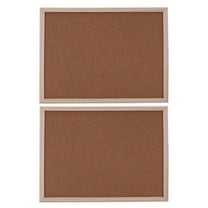 COOPHYA 2Pcs Rectangular Cork Bulletin Board for Wall Mounting and Notice Posting