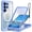 Glitter Blue, variant on Dteck for Samsung Galaxy S26 Ultra Case with Built-in Screen Protector, Magnetic Phone Case Compatible with MagSafe,Full Body Shockproof Clear Protective Phone Cover,Blue