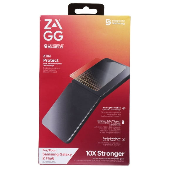 ZAGG XTR3 Screen Protector for Samsung Galaxy Z Flip6 - Clear