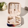 thumbnail image 6 of Starry Shark Travel Portable Square Jewelry Box Organizing Rings Earrings Necklaces Bracelets for Girls Women, 6 of 6