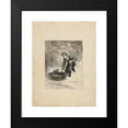 thumbnail image 2 of Willem Wenckebach 11x14 Black Modern Framed Museum Art Print Titled - Boy Kneels in a Dog in a Basket (1870 - 1937), 2 of 5