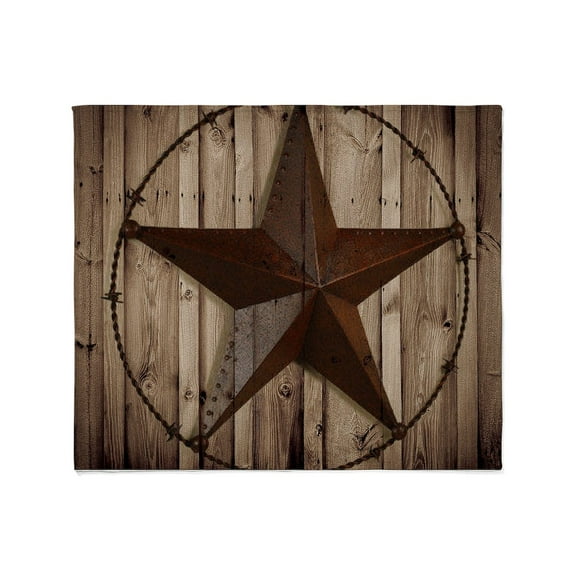 CafePress - Western Texas Star Throw Blanket - Soft Fleece Throw Blanket, 50"x60" for All Ages