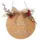 thumbnail image 2 of Navidad tela a cuadros de madera placa de puerta de madera puerta colgante árbol de Navidad decoración colgante Wmkox8yii gf11696, 2 of 9