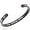Black, variant on Stainless Steel Keep Going Inspirational Mantra Statment Cocktail Party Sports Bangle Bracelet