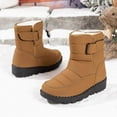 thumbnail image 6 of Gyexs Mens Snow Boots Size 13, Winter Shoes for Women 2025 Dressy, Fuzzy, Hook & Loop, Hiking, Split Toe, Sportswear, Yellow, Size 9.5, 6 of 8