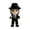 Black, variant on Michael Plush Doll, Cute Pop Star Inspired Plush Doll - Soft Stuffed Collectible Figure, Unique Gift for Music Fans 9.84"