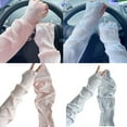 thumbnail image 2 of Ice Silk Long Gloves Fingerless Arm Sleeves Outdoor Sport Arm Covers Summer Use, 2 of 9