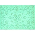 thumbnail image 1 of Ahgly Company Indoor Rectangle Persian Turquoise Blue Traditional Area Rugs, 5' x 8', 1 of 4