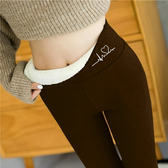 Womens Winter Casual Solid Warm Leggings Elastic High Waist Thermal Capris Workout Trousers Thermal Pants Short Pants Women Casual Casual Womens Pants with Pockets Cropped Pants Women Casual Women's