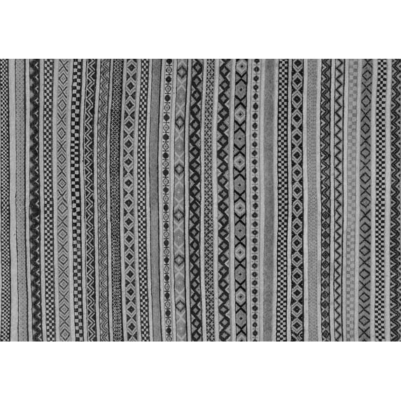 Ahgly Company Indoor Rectangle Abstract Gray Modern Area Rugs, 3' x 5'