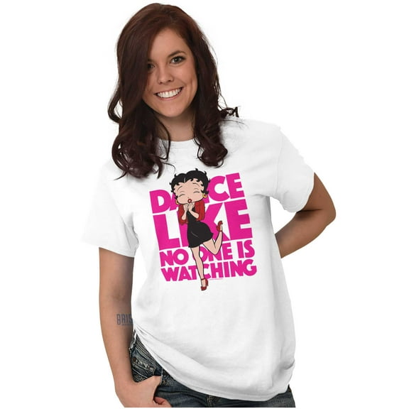Betty Boop Dance Like Noone Watching Women's Graphic T Shirt Tees Brisco Brands S