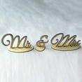thumbnail image 3 of Coofit Mr & Mrs Sign Decorative Wooden 3D Letter Wedding Sign Table Decoration for Wedding Party, 3 of 10
