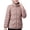 Light Coffee XXXXXL, variant on Cotton Padded Coat Stand Collar Long Sleeve Zipper Placket Warm Winter Jacket with Pockets Solid Color Thickened Quilted Outwear