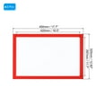 thumbnail image 2 of Unique Bargains Magnetic Sign Holder 11x17,  2PCS A3 Magnetic Display Frame Self Adhesive Photo Frame for Refrigerator, Red, 2 of 7