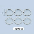 thumbnail image 2 of BAZIC 1" Metal Book Rings (12/Pack), 1-Pack [211], 2 of 7