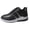 Black, variant on Women Walking Shoes - Lightweight Thick Sole Lace Up Sneakers, Casual Athletic Gym Running Hiking Shoes for Daily Wear